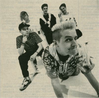Image: Photo of band from Japanese magazine 1990