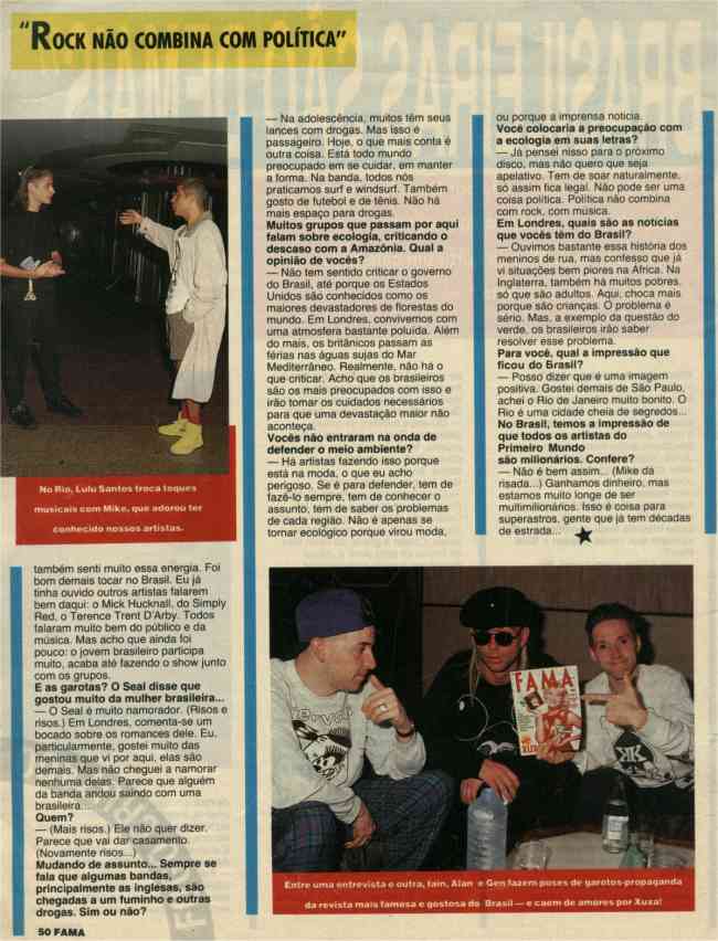 Image: Jesus Jones Brazilian Interview 1991