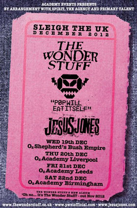 Jesus Jones December Tour gig poster