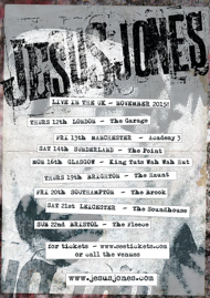 Jesus Jones - November 2015 UK tour poster
