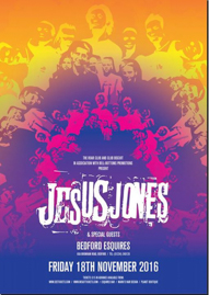 Jesus Jones gig poster 18/11/2016 Bedford Esquires