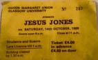 Picture: Ticket Stubb: Glasgow University 14th October 1989