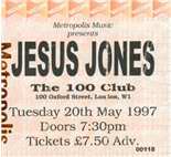 20th May 1997, The 100 Club, London
