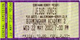 22nd May 2002 Birmingham Academy 2