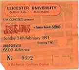 Leicester University 24th February 1991