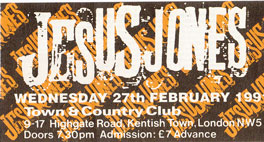 Jesus Jones live Town & Country 27th February 1991