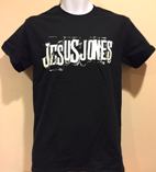 Jesus Jones logo Black tshirt front