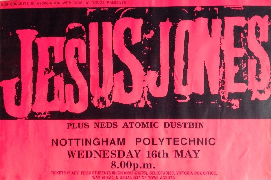 Nottingham Polytechnic Gig Poster 16 May 1990 - Click for a bigger version