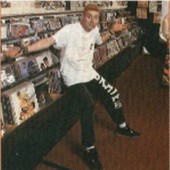 Ian in his record shop