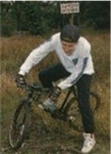 Mike on his mountain bike