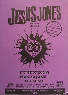 Poster Gig Perth Australia, June 1991