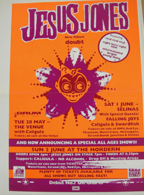 Jesus Jones Tour Poster 010691