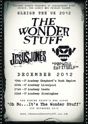 Jesus Jones December Tour gig poster