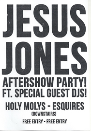 Aftershow poster Jesus Jones November 2016