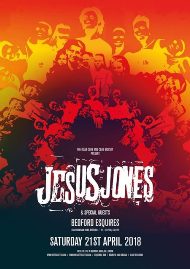 Jesus Jones gig poster - Bedford Esquires 21st April 2018
