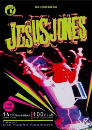 Jesus Jones Gig Poster 100 Club 14th November 2019