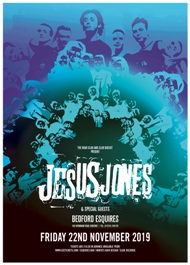 Jesus Jones gig poster - Bedford Esquires 22 November 2019