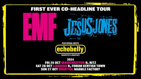 Jesus Jones October 2025 tour poster, click for a bigger image