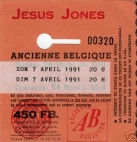 7th April 1991 Ancienne Belgique, Brussels, Belgium