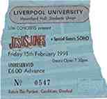 Liverpool University 15th February 1991