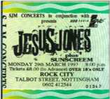 29th March 1993 Rock City, Nottingham