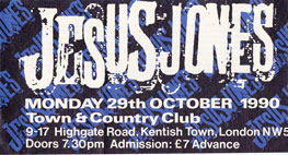 Jesus Jones live Town & Country 29th October 1990