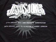 Jesus Jones Tour T-shirt 2012 Back
